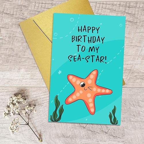 Miniatura 5 de Qiliji Divertida tarjeta de cumpleaños para hermana, tarjeta de cumpleaños de juego de palabras para hermana mejor amiga, tarjeta de felicitación de