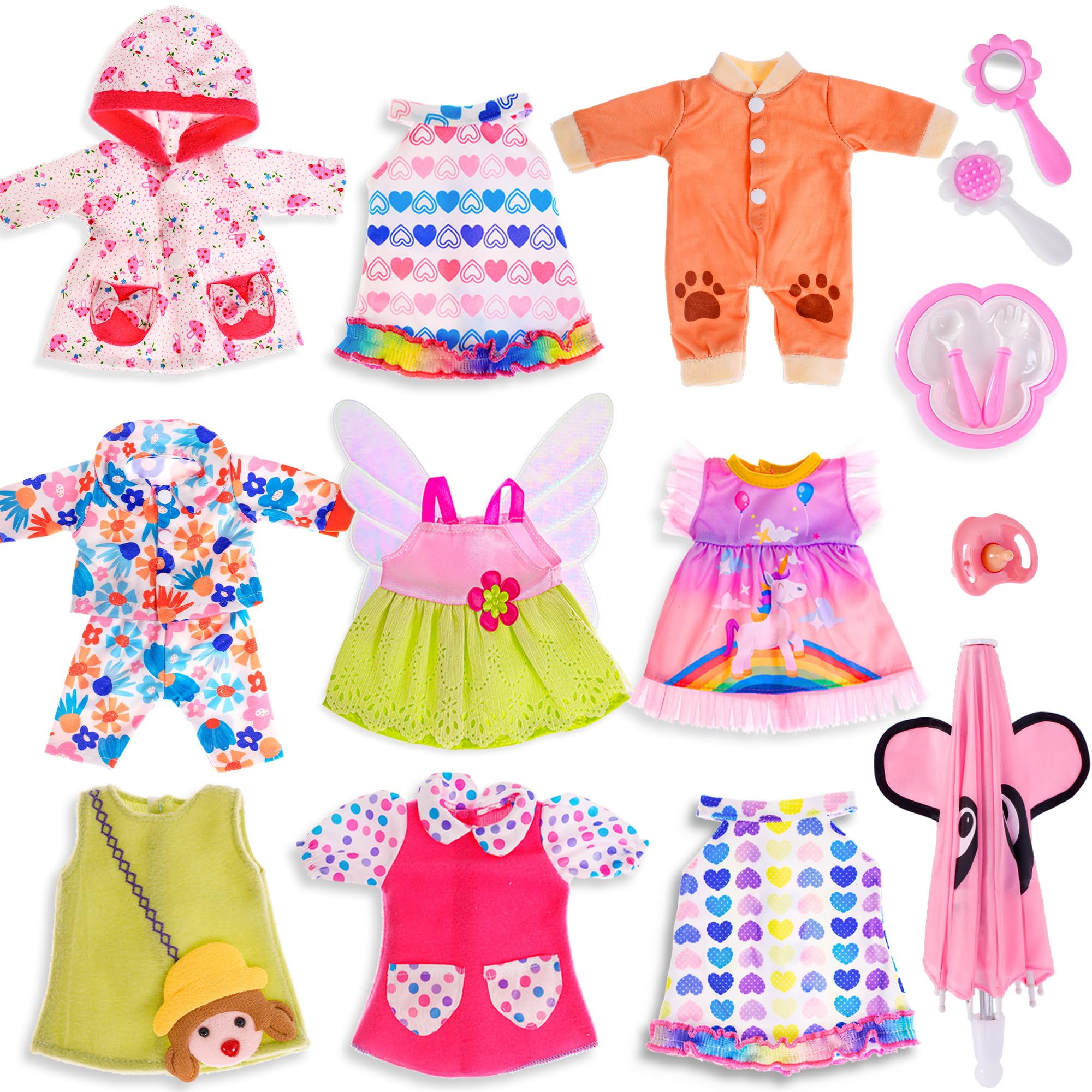 Amazon.com: ebuddy 12 inch Alive Baby Doll Clothes and Accessories