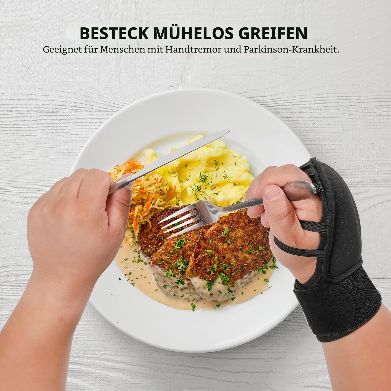 besteck handschuhe TYYIHUA Handgewichte für Feinmotorik, gewichtete für Zittern, Hilfe bei Handzittern und Parkinson-Patienten, Schreibgewichte & Handstärkungswerkzeug (rechts) Drogerie & Körperpflege BMW G30 Größe:21 x 15cm Deckel Andy Timmons's FULL Pedalboard