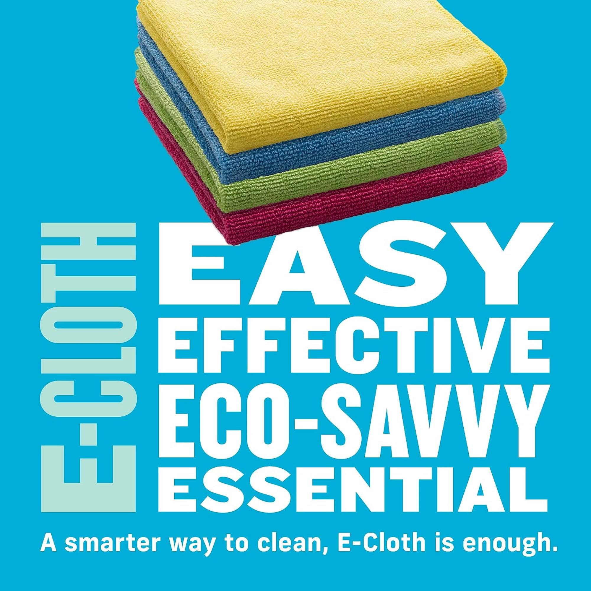 E-Cloth Mikrofasertuch, weltweit führendes Premium-Mikrofaser-Reinigungstuch, doppelt so langlebig wie die Konkurrenz, ideal für Küche, Arbeitsflächen, Spülen und Badezimmer, gemischt, 4er-Pack