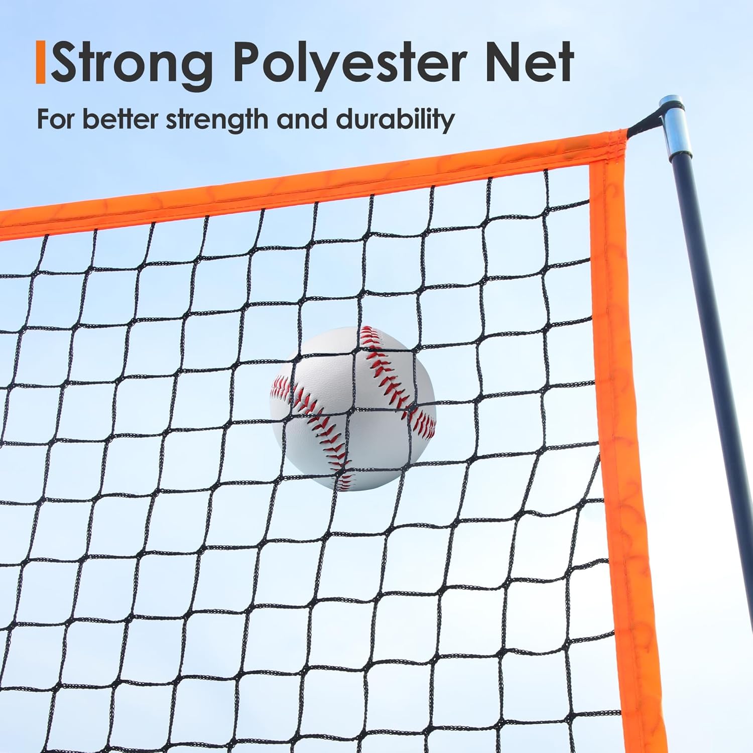 L Screen Baseball Screen Pitching Screen for Batting Cage, Lightweight Pitch Training Ball Accessory, Pitcher Protection 7x7 ft L-Screen Pitching Net Protector Net for Pitcher Safety