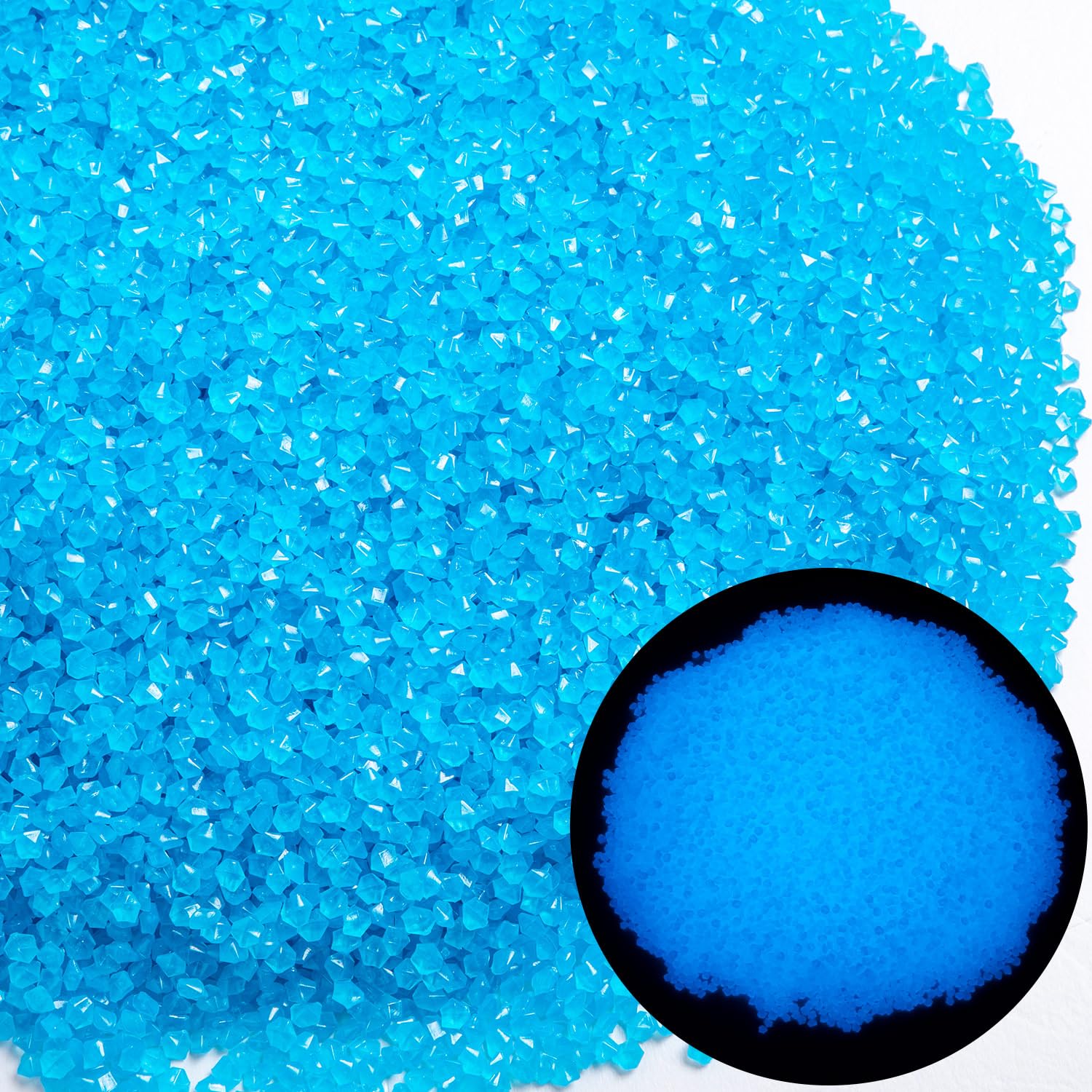 Landical 40000 Pcs 3-5mm Glow in the Dark Rocks Pebbles, Dark Blue