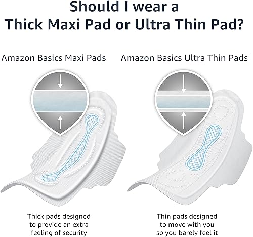 Miniatura 5 de Yaxa Basics Thick Maxi Pads with Flexi-Wings for Periods, Extra Long Length, Super Absorbency, Unscented, Size 3, 104 Count (4 Packs of 26)