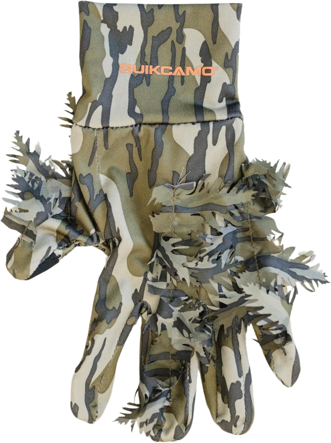 QuikCamo Mossy Oak & Realtree 3D Leafy Touchscreen Hunting Gloves - Lightweight Stretch Fit with Non-Slip Grip