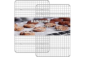 Bellemain 2-Pack Cooling Rack: Premium Stainless Steel Heavy-Duty Oven-Safe for Baking and Cooking