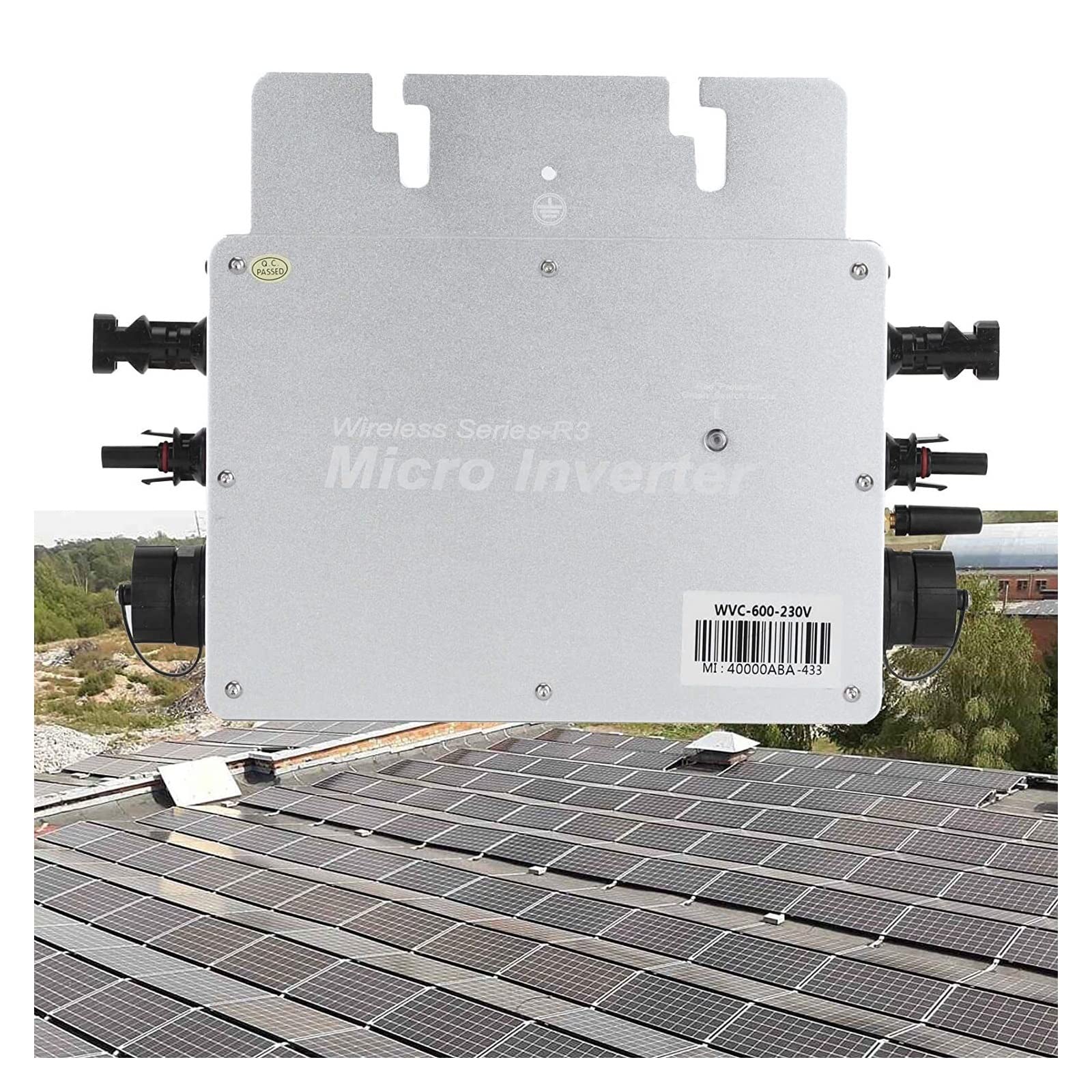 Falowniki sieciowe Micro Solar Inverter, monitorowanie konwertera słonecznego aplikacji telefonicznej z wieloma równoległymi stosami na dachu zewnętrznym dla systemu wytwarzania energii słonecznej Mał