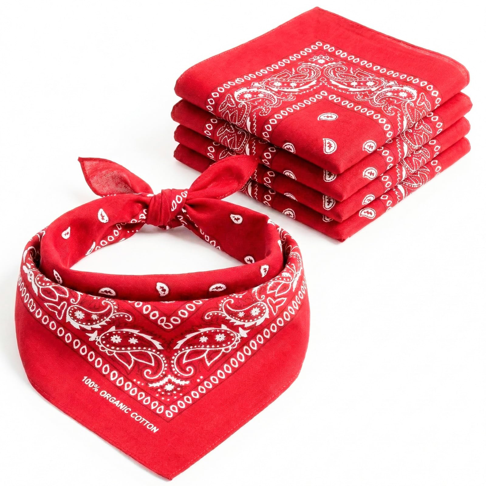 AURAE Bandana - 100% bawełna i włókna naturalne - miękka, trwała i nadająca się do prania w pralce - dla mężczyzn i kobiet - unisex i dzieci