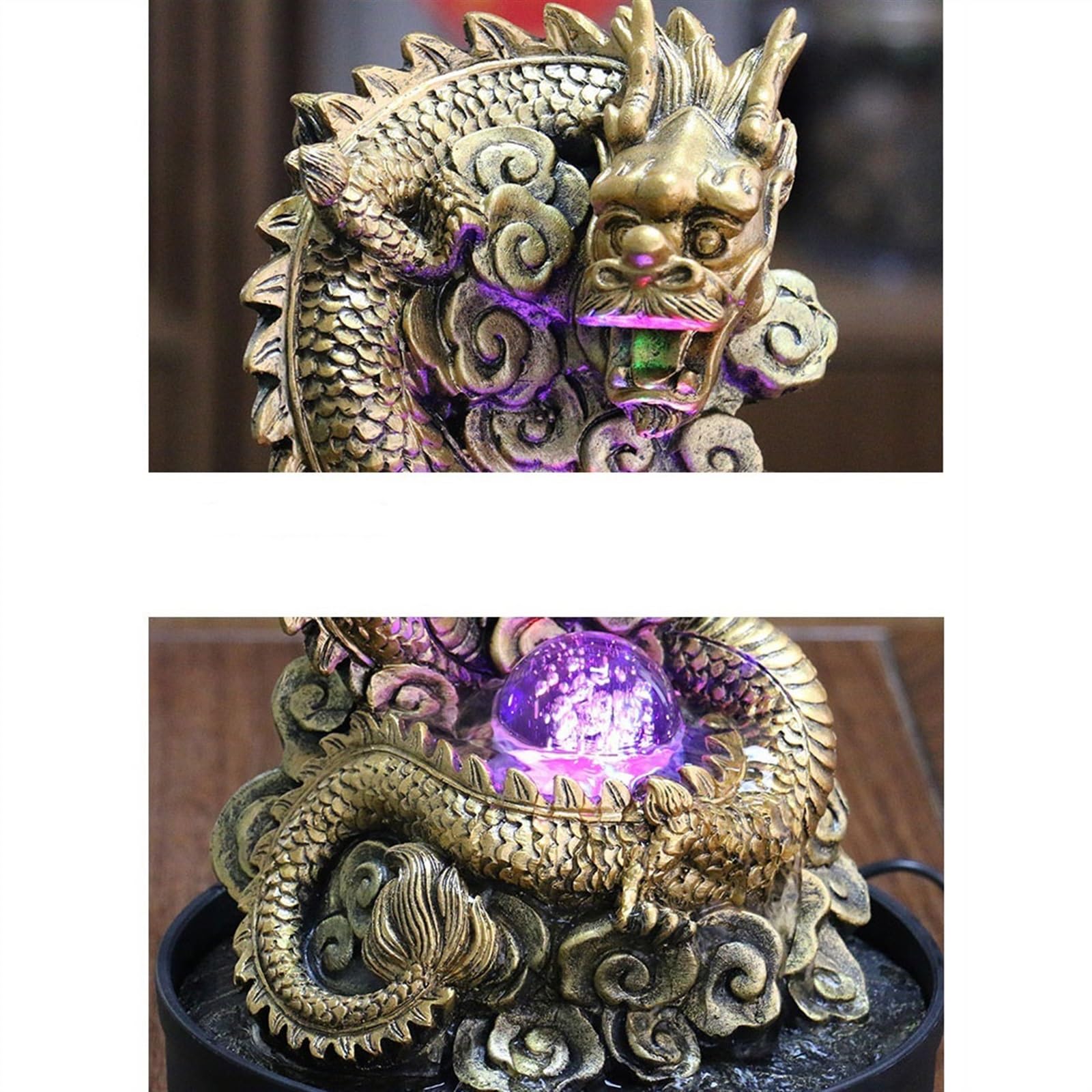 element wodny do wnętrza Fontanna na biurko Ozdoby Fortune Feng Shui Ball Biuro Dekoracje Domu Otwarcie Parapetówki