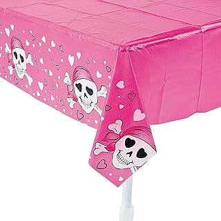 PINK PIRATE GIRL TABLECOVER - Party Supplies - 1 Piece