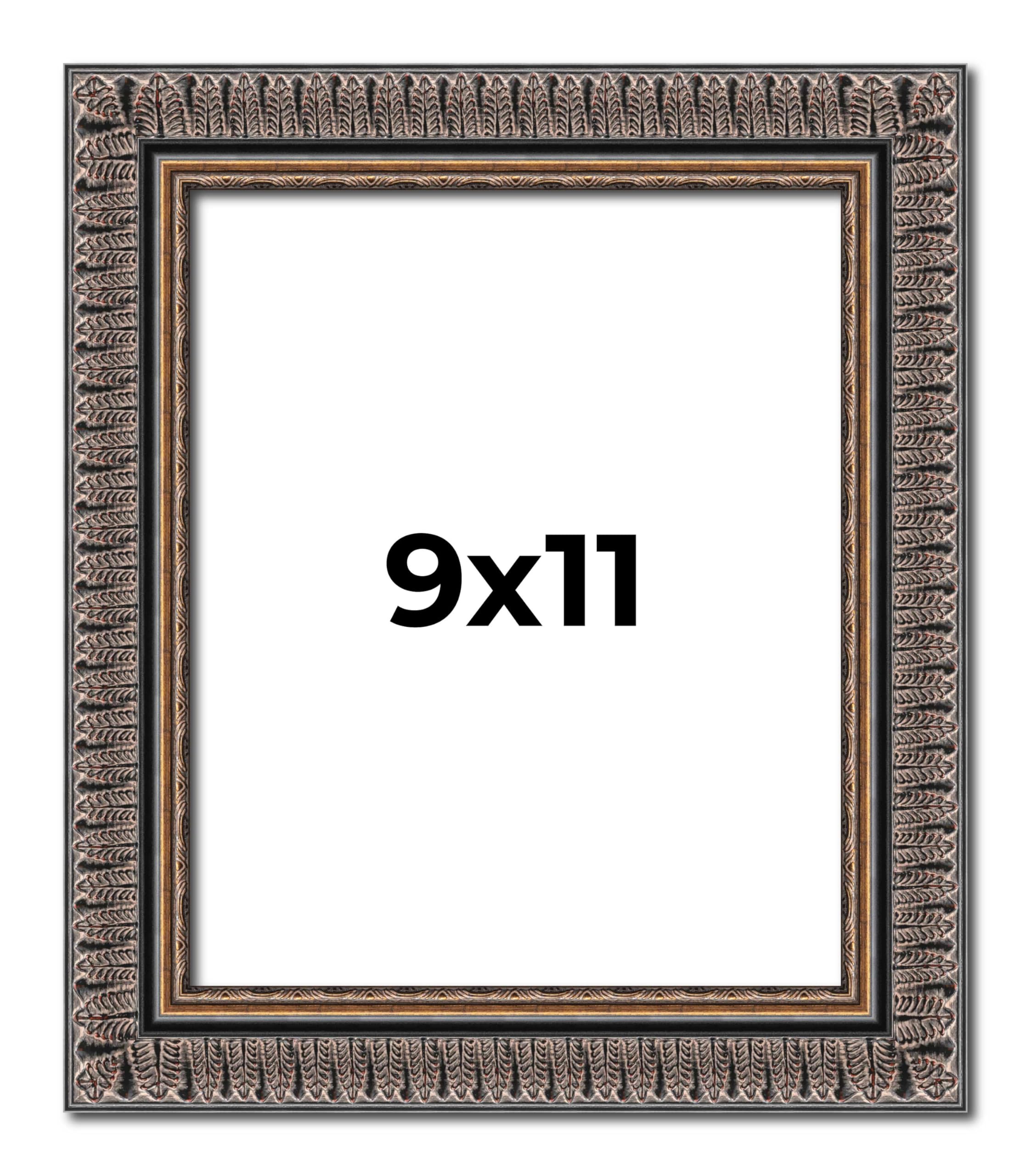 Amazon.com - 9x11 Frame Black Feather Payton Ornate Solid Wood