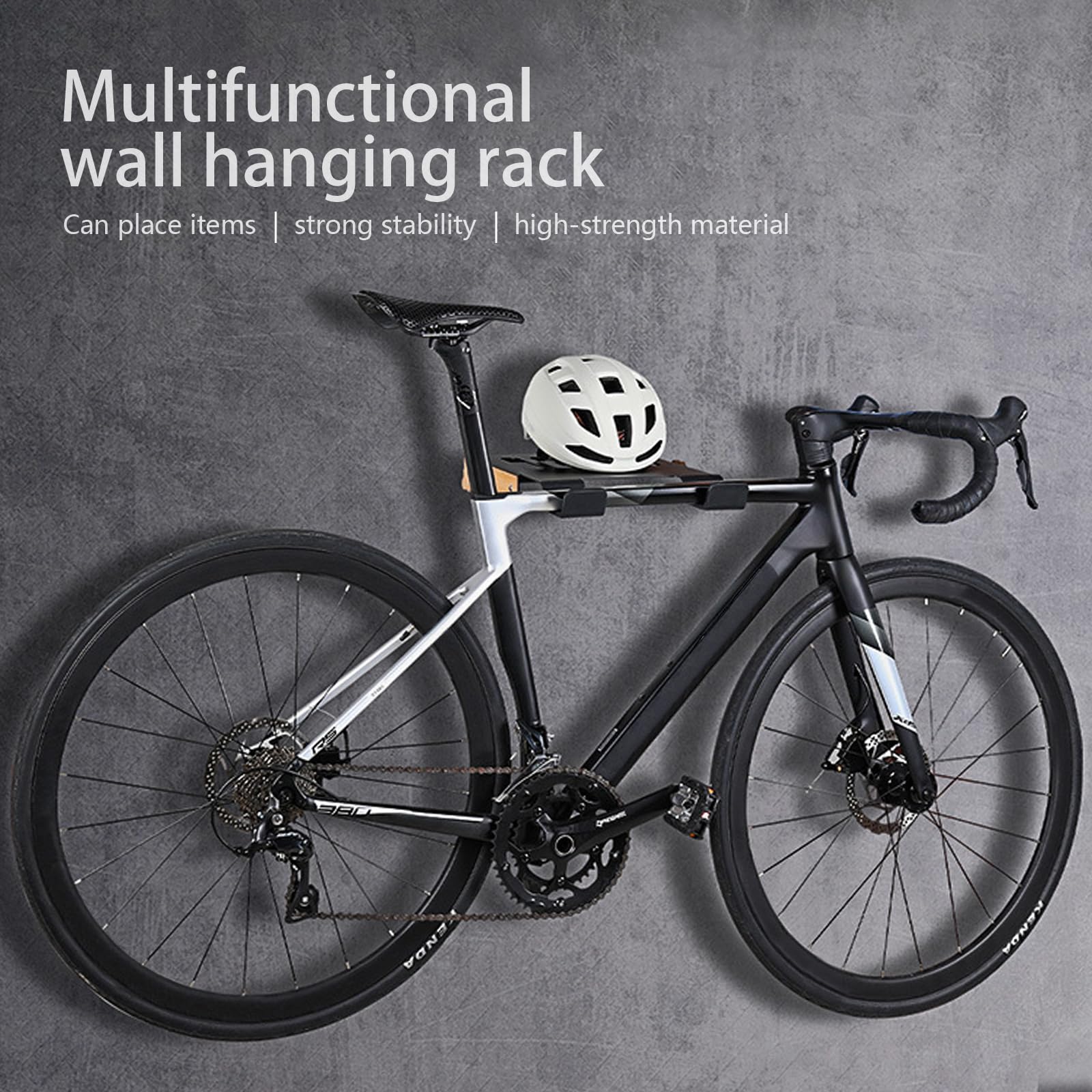 Soporte bicicletas pared,Soporte pared bicicleta,Colgador bicicleta pared,Apto para bicicletas de carretera y de montaña, ahorrando espacio en garajes o viviendas