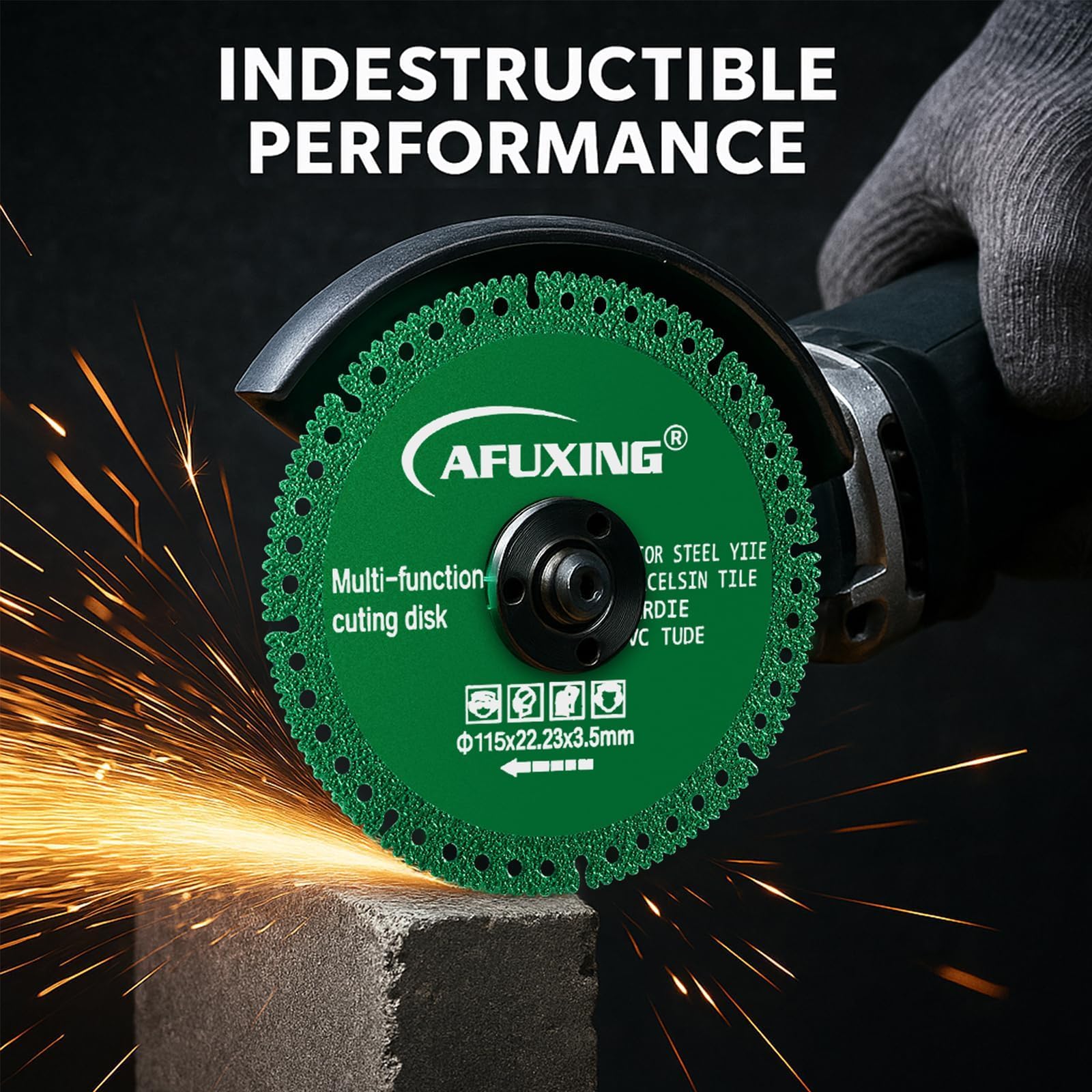 Paquete de 12 discos indestructibles para amoladora, rueda de corte de diamante de 4.5 pulgadas para amoladora angular