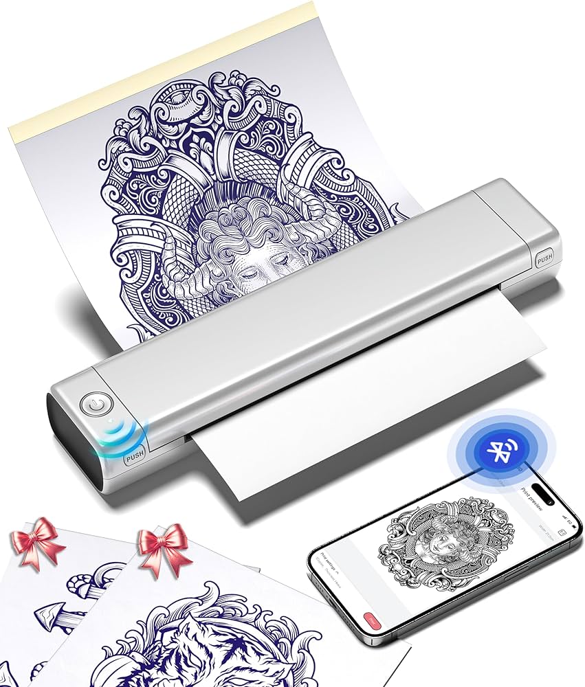 Amazon.com: Phomemo Tattoo Stencil Printer, M08F Wireless Thermal