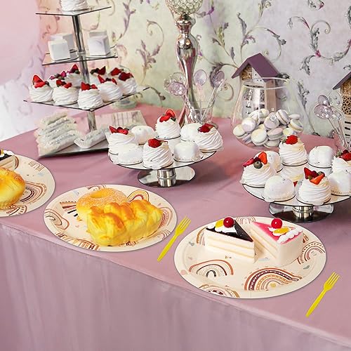 Miniatura 49 de 96 piezas de suministros de fiesta de neón para platos de fiesta, servilletas, vajilla, neón brillante, cumpleaños, pintado, decoración de fiesta