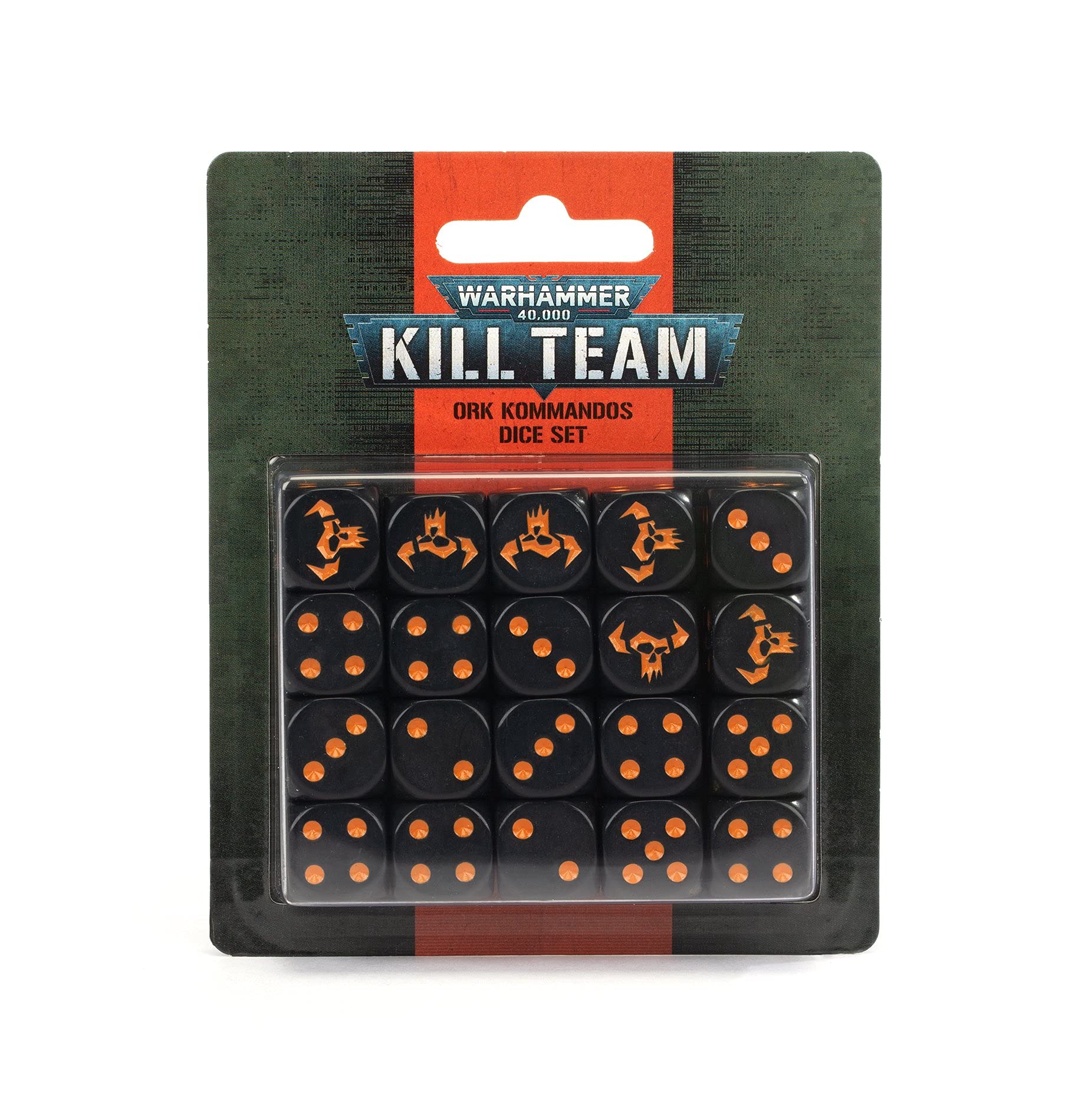 Warhammer 40k - Kill Team Ork Kommandos Würfelset
