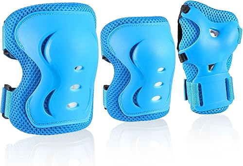 JBM KidYouthAdult Knee Elbow Pads Wrist Guards Protective Gear Skate Pads for Boys and Girls for Inline Skating Roller Skates Cycling BMX Bike
