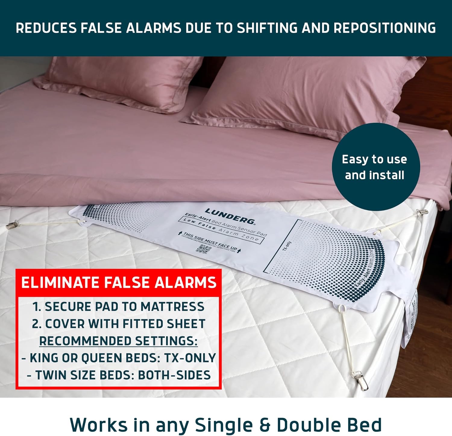 Bed Alarm for Elderly - Prevent Falls and Ensure Safety with Lunderg Set thumbnail 5