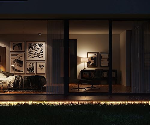 Miniatura 3 de Good Earth Lighting Luz LED de 24 pies con cambio de color RGB de 1500 lúmenes y cinta flexible IP65 de 3000 K para exteriores, enchufe, control