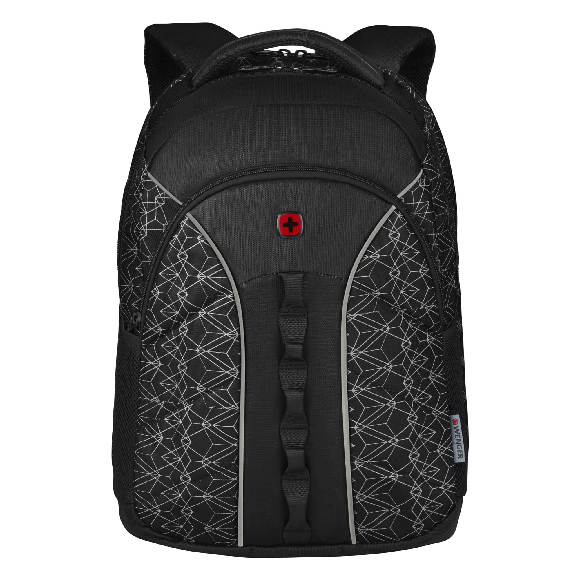 WENGER BTS SUN 14/16 Inch Laptop Backpack, 10 Inch Tablet Pocket in Black Geo Print (27 Litres)-blend of style & function, Swiss designed, 612035 (B09T65VBSY) Amazon Price History, Amazon Price Tracker