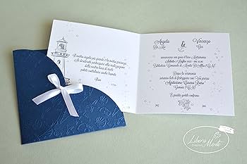 Set Partecipazioni Matrimonio Da 10 - Inviti, Buste E Bigliettini Inclusi, Cod. 74169