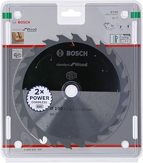 Bosch 1x PRO Wood cordless Kreissägeblatt, 190 x 1,6 x 20 mm, T24