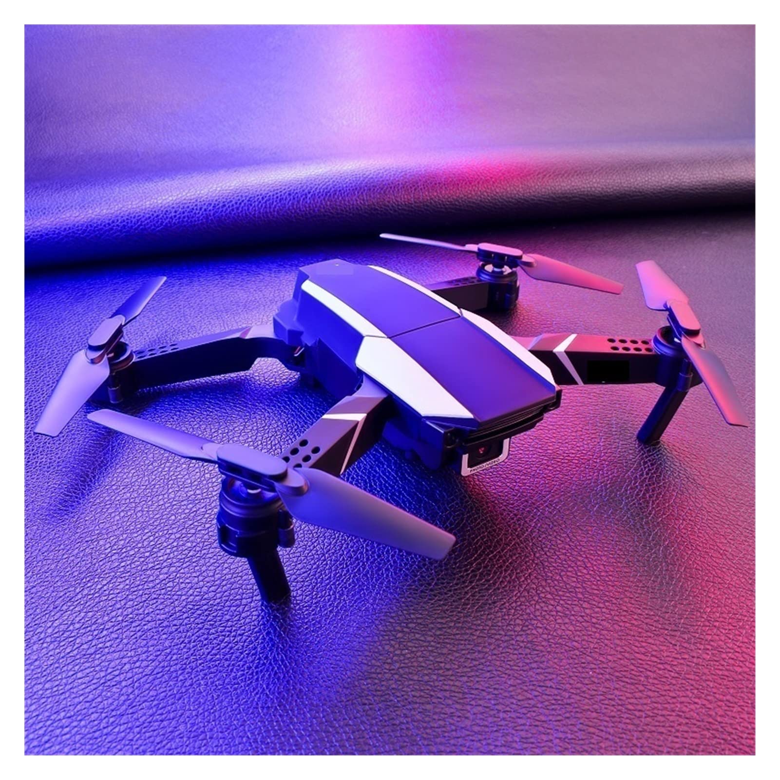 Składany dron Quadcopter Mini Drone 4K Podwójna kamera HD WiFi FPV Stabilne ciśnienie powietrza Zawis Profesjonalny składany quadkopter dla dzieci RC samolot (Kolor: szara torba Dual4K 2B Rozmiar: 1)