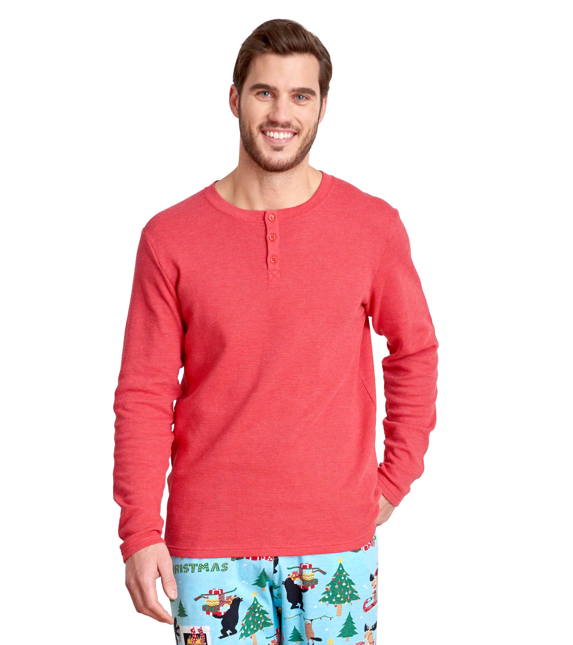 Little Blue House by Hatley Men's Long Sleeve Pajama Tee-picture-25