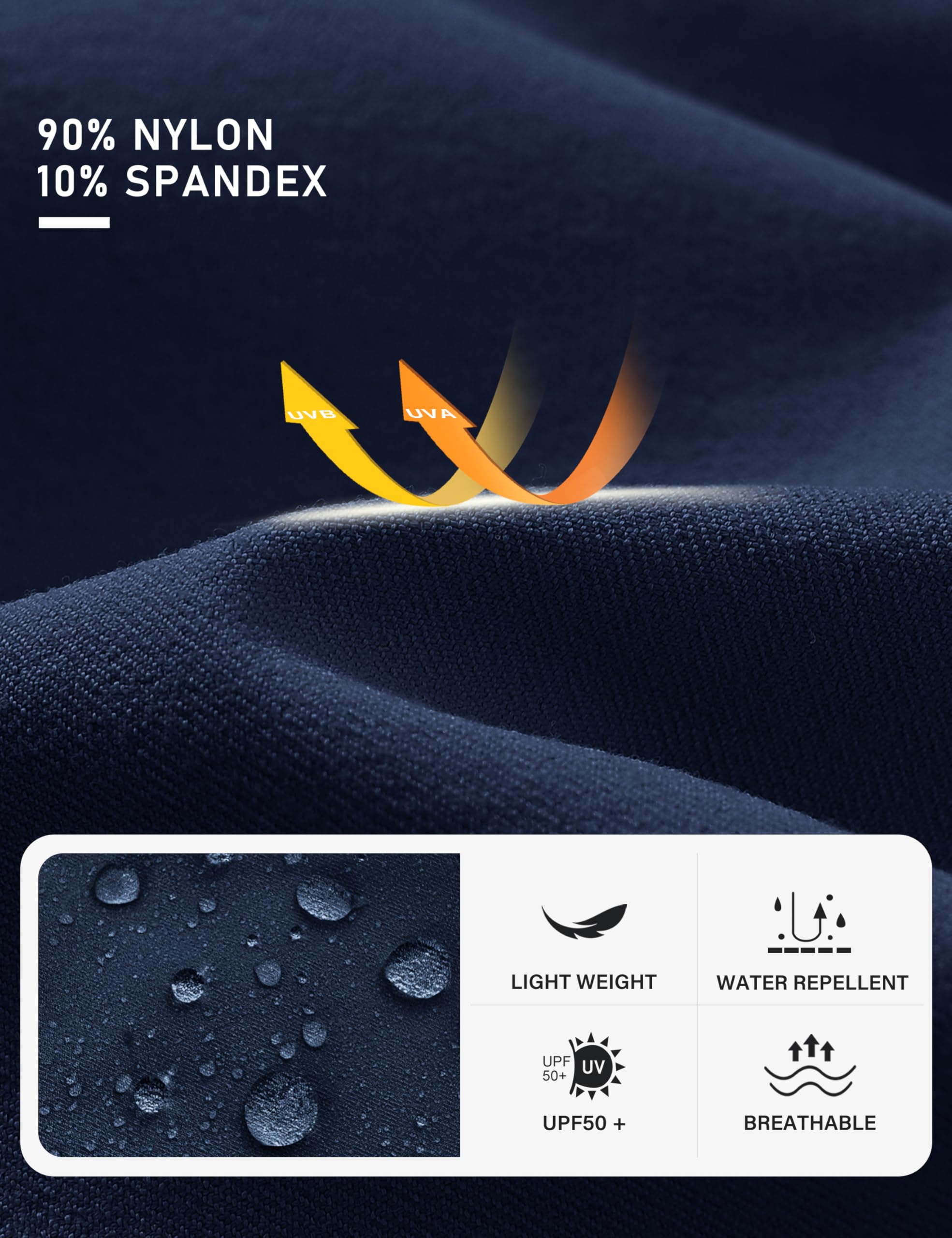 MoFiz Pantalones de Golf para Mujer Hiking Shorts Ligeros Elasticos Bermudas Trekking Pants de Trabajo Impermeable con Bolsillos - 5