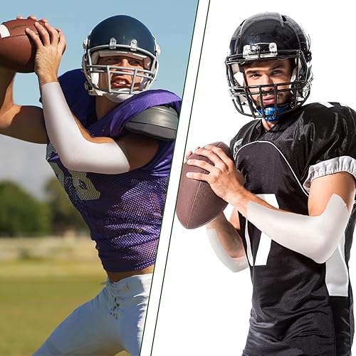 Miniatura 5 de Jenaai Cinta de césped de fútbol de 2 rollos extra ancha, impermeable, cinta deportiva ultra adhesiva para fútbol de brazo, cinta cinética para