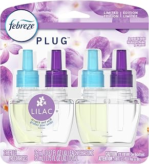 Febreze Odor-Eliminating Plug Air Freshener Refill - Lilac - 2 Refills, 10.0 ounces, 1.75 Fl Oz