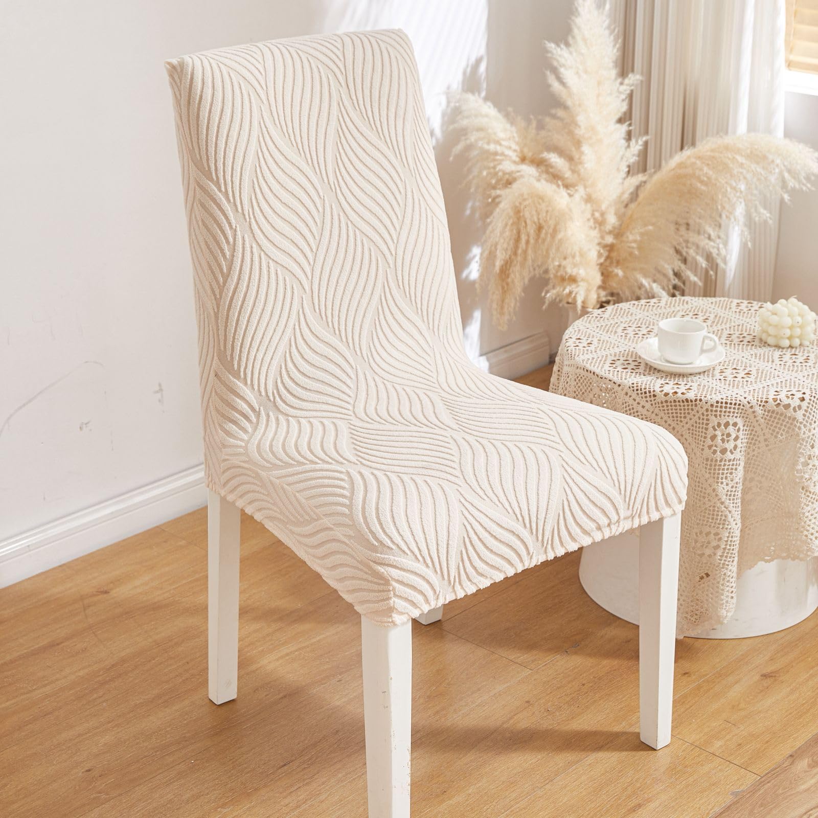 Protect Your Dining Chairs with Elastic Slipcovers -20 Protect Your Dining Chairs with Elastic Slipcovers -20