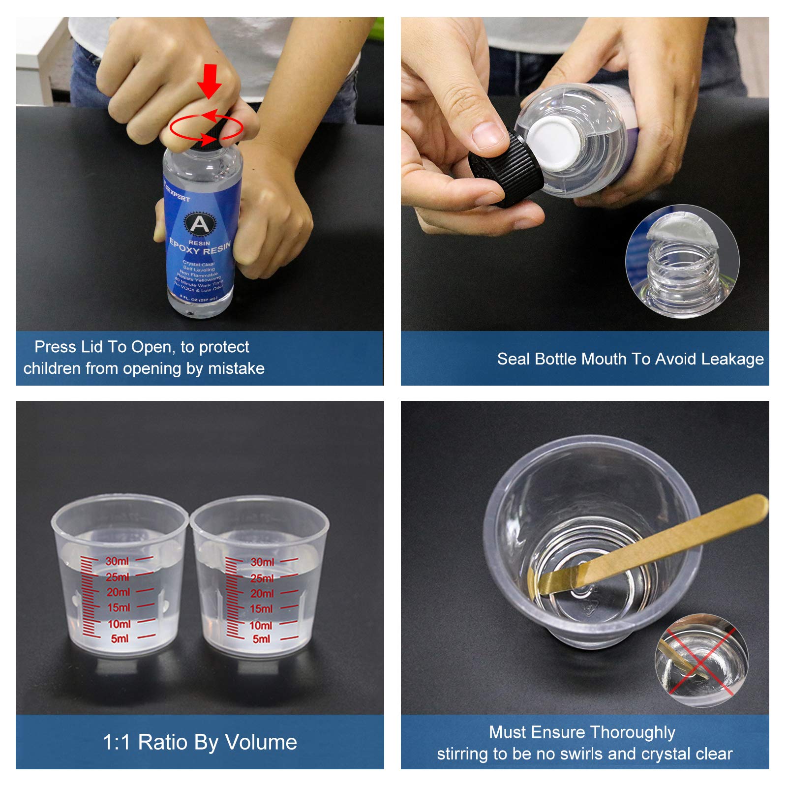 1 Gallon Epoxy Resin and Hardener Kit Crystal Clear for Jewelry DIY Art