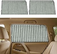 Vista 18 de ZATOOTO Cortinas magnéticas para ventana lateral de automóvil, paquete de 4 cortinas magnéticas para privacidad para ventanas de automóvil