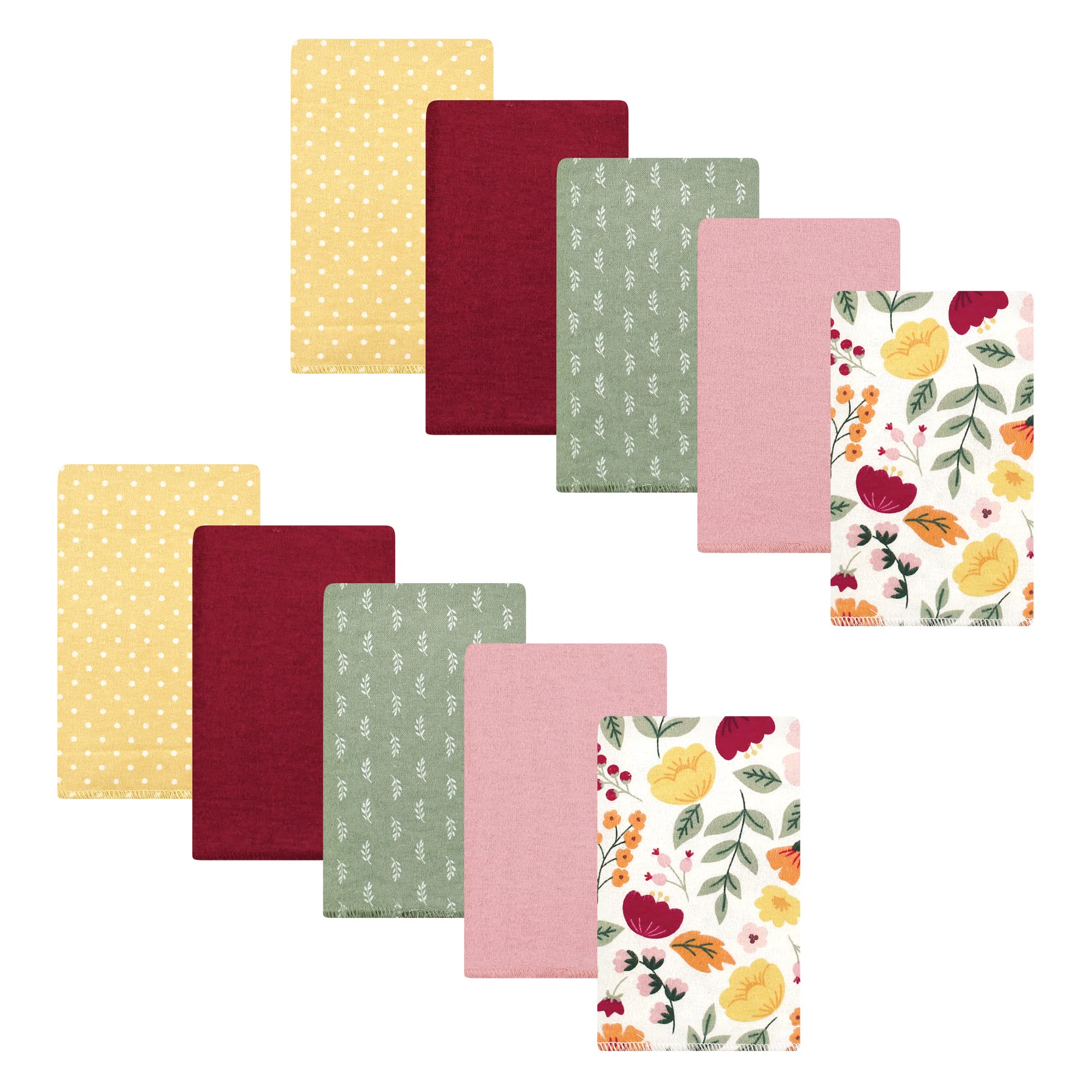 Hudson Baby Unisex Baby Cotton Flannel Burp Cloths, Fall Botanical, One Size-image-20