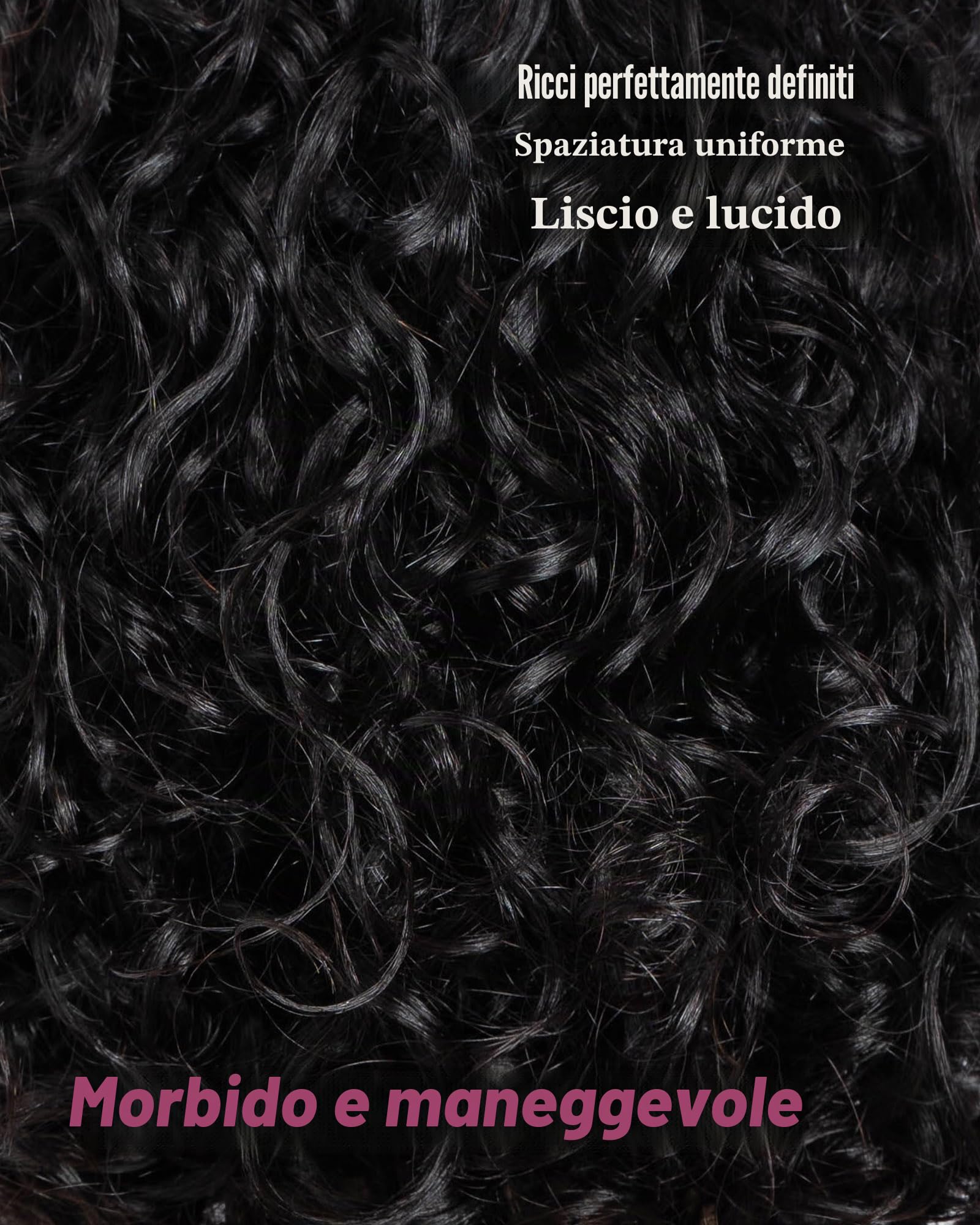 FASHION IDOL Parrucche corte di capelli umani ricci per donne che indossano e andano Deep Wave pizzo anteriore parrucca C parte 12" parrucca Pre spennato con capelli del bambino nero naturale densità