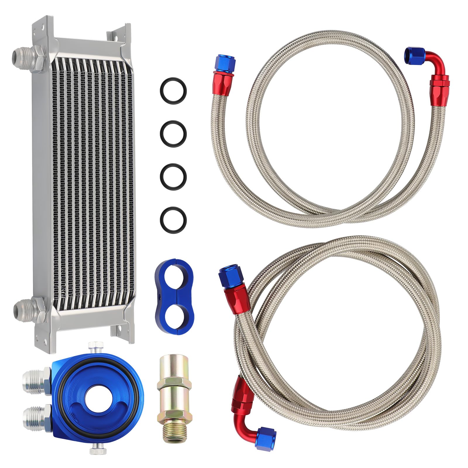 maXpeedingrods Universel 13 Rangée AN-10 Moteur Radiateur Huile moteur | Cooler Kit refroidissement huile moteu