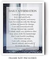 Vista 8 de Daily Affirmation Inspirational Print 8x10 UNFRAMED Motivational Wall Art Ideal for Home or Office Décor Great Modern Typographic Gift for