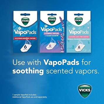 Vicks Starry Night Filtered Cool Mist Humidifier, Medium to Large Rooms, 1 Gallon Tank Cool Mist Humidifier for Baby and Kids Rooms with Light Up Star Night Light Display, Works with Vicks VapoPads