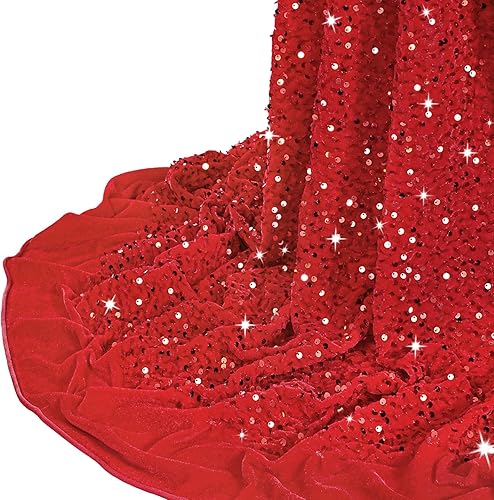 Miniatura 16 de The Yard - Tela de lentejuelas verde salvia elástica de terciopelo de 5 yardas, tela de tapicería brillante, tela de terciopelo de lentejuelas