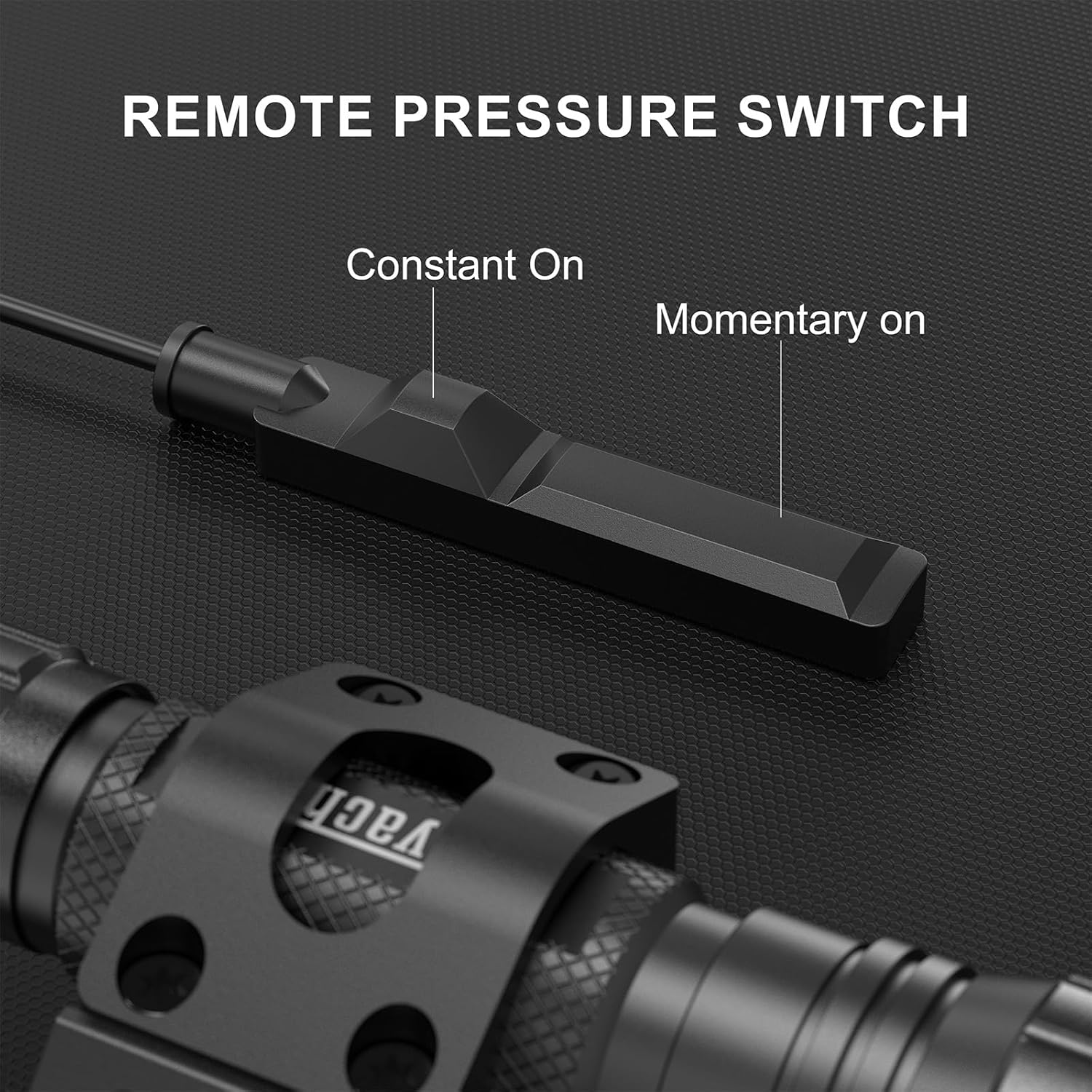 Feyachi Tactical Flashlight LED Light 1200 Lumen with Picatinny/M Lock Rail Mount and Pressure Switch Included