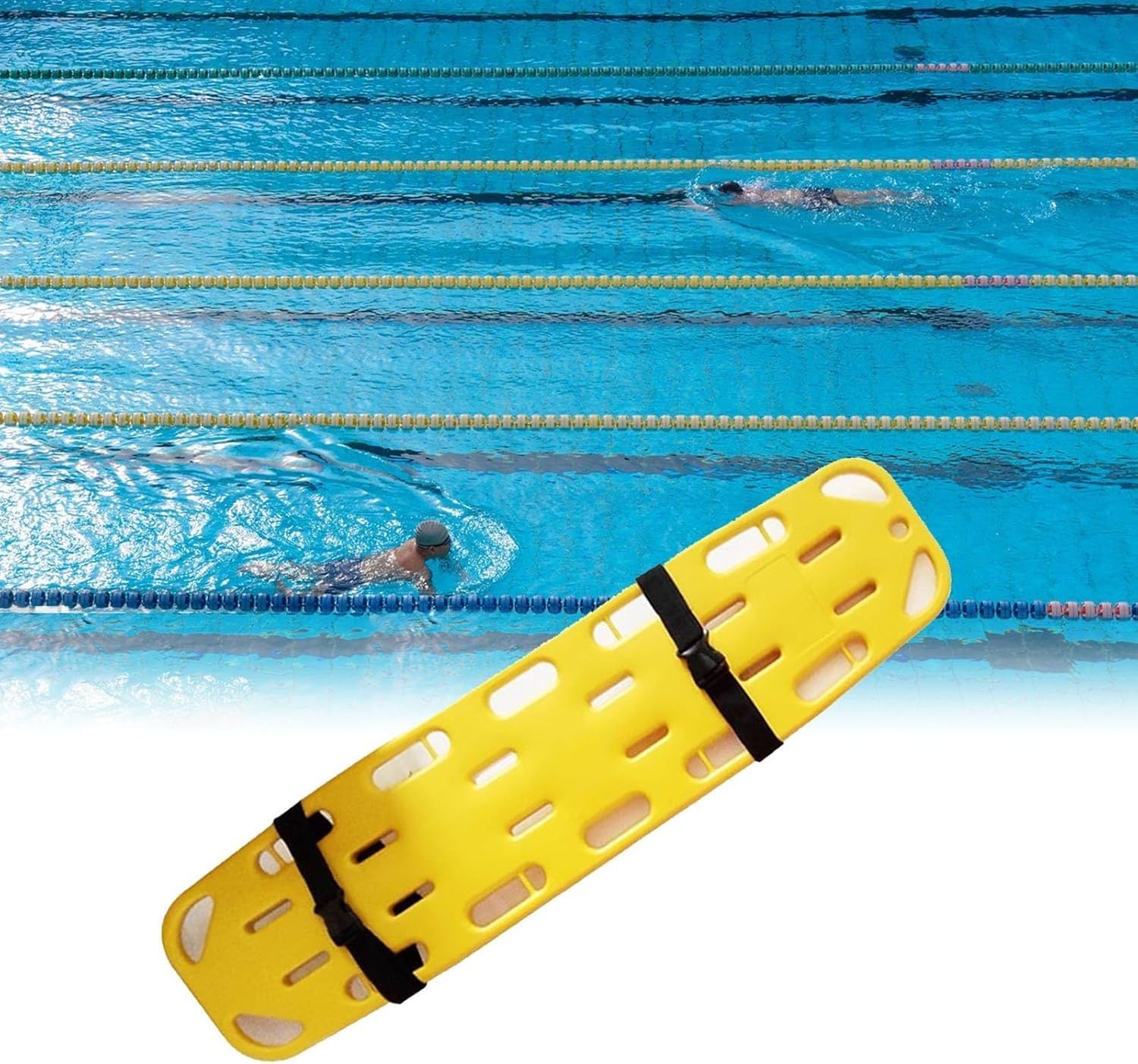 Aquatics Camilla inmovilizadora de columna impermeable - Tablero que salva vidas for primeros auxilios - Diseño que ahorra espacio (138x35x5cm) | 138x35x5cm(54.3x13.8x2in)