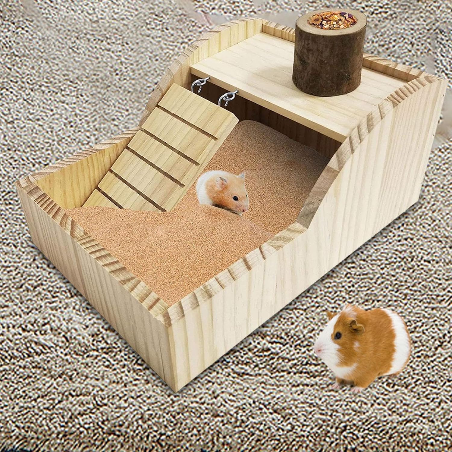 Hamster House Habitat Decor Hide Supplies Hideaway Gerbil House Hut