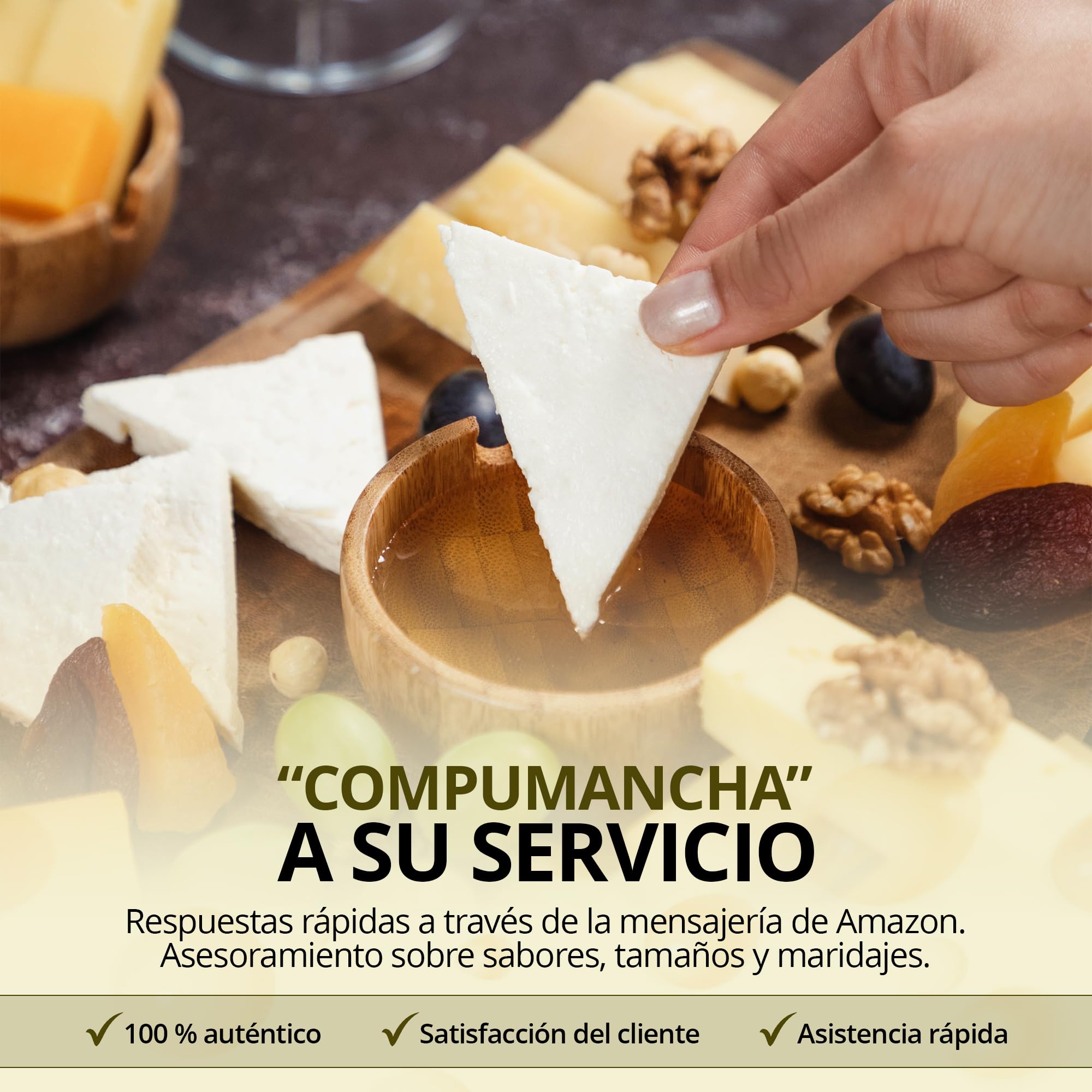 Queso Artesano de Cabra Tierno 1 kg - Queso Castilla-La Mancha para Ensalada y Tapas