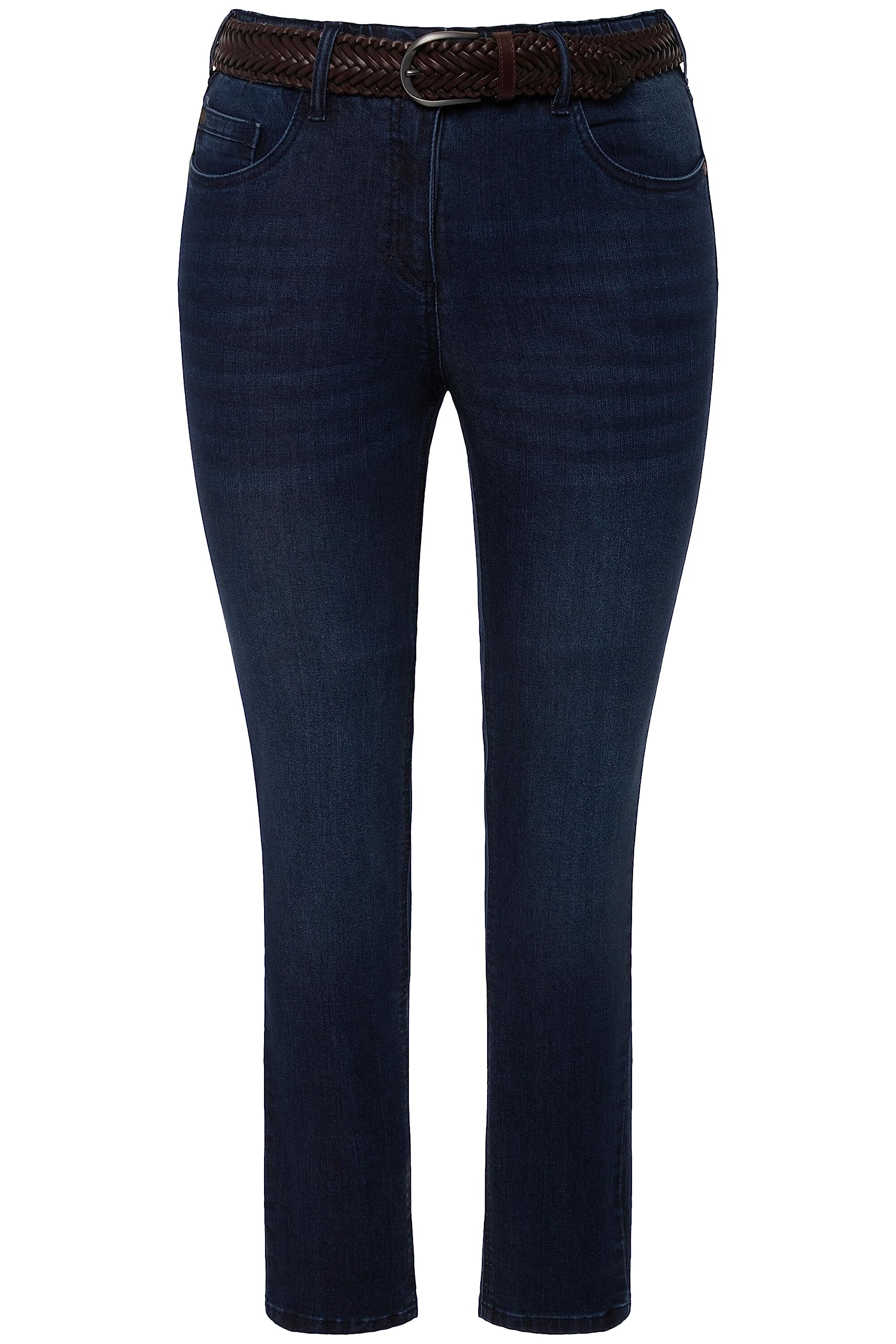 Ulla Popken SkinnyJeans Sarah, Schmale 5-Pocket-Form, High Waist - Pantalones Mujer