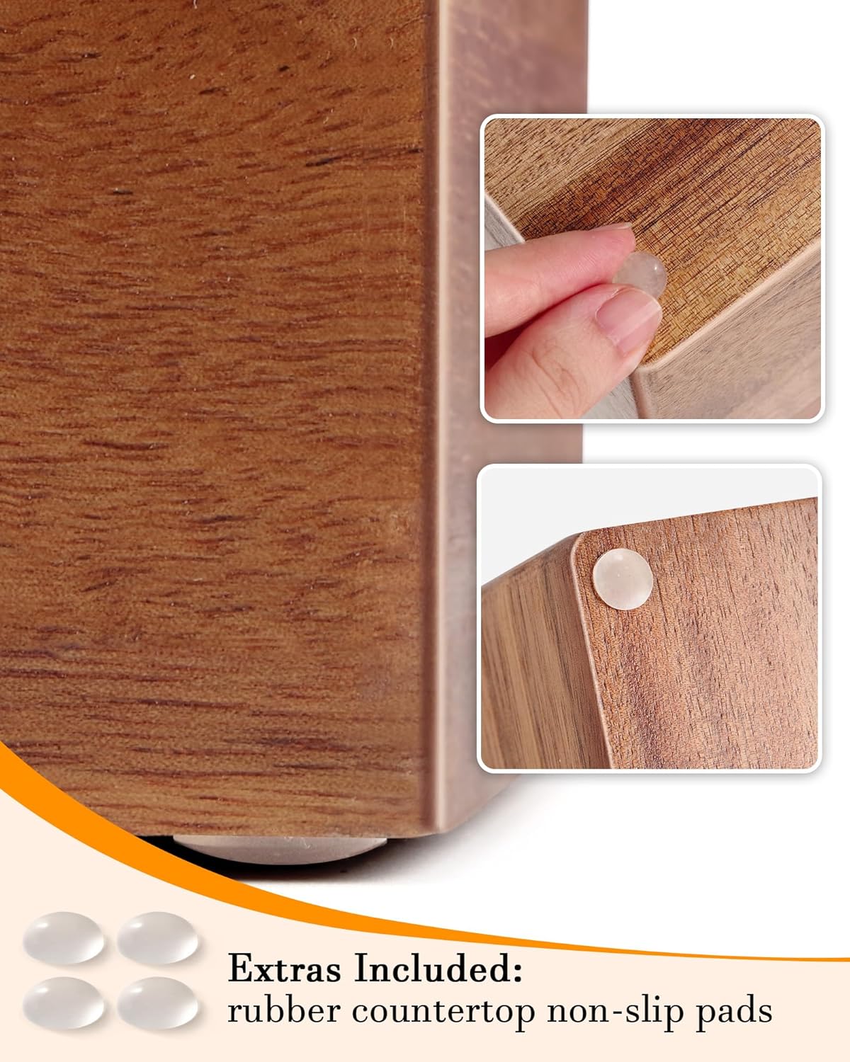 Wooden Paper Towel Holder, Napkin Holder for Bathroom Kitchen Countertop, C-Fold, Z-Fold, Trifold Hand Paper Towel Holder Dispenser - Image 3