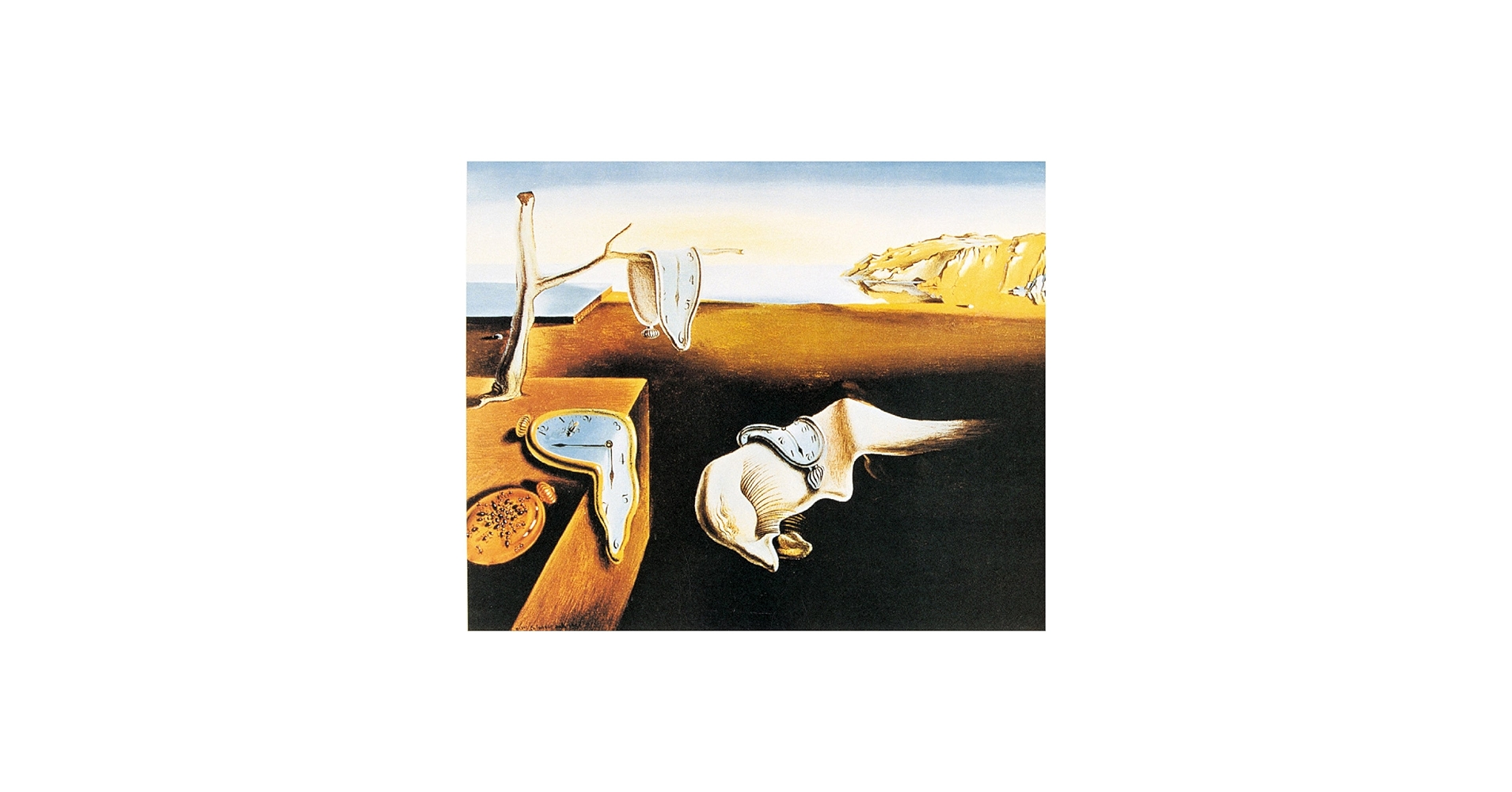 Dali、Persistence of Memory、希少画集画、新品額付 Persistence of Memory by Salvador Dali: New Zealand Fine Prints