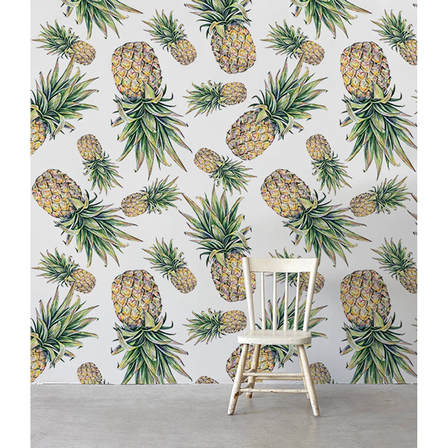 Papier peint latex falling ananas abstrait 312x219cm pour décoration de salon et cuisine