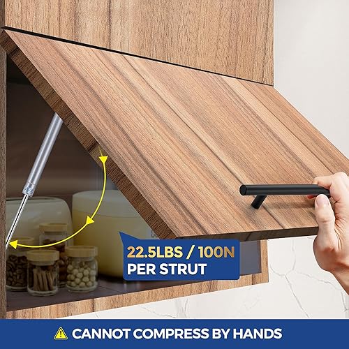 Miniatura 4 de Ravinte Hardware 2 soportes de gas para gabinete de 10 pulgadas, soporte de elevación de soporte de gas, bisagras para tapa, gabinete de cocina,