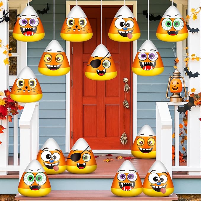 Amazon.com: Jetec 24 Pcs 9.4 Inch Halloween Inflatables Candy Corn ...