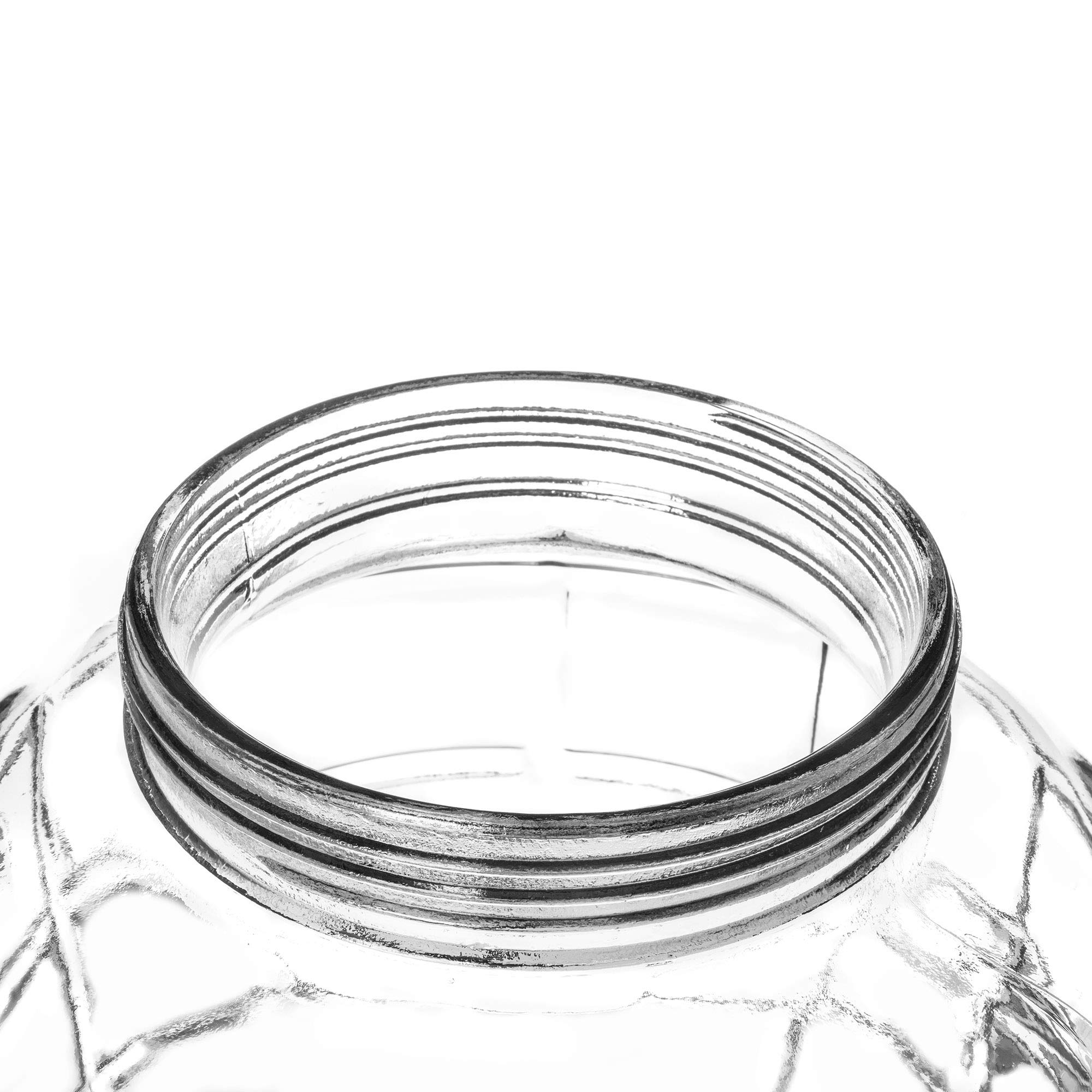 KADAX Grand Bocal de Fermentation en Verre avec Couvercle, Contenant Spacieux pour la Préservation des Aliments et Le Stockage du Vin (30L)
